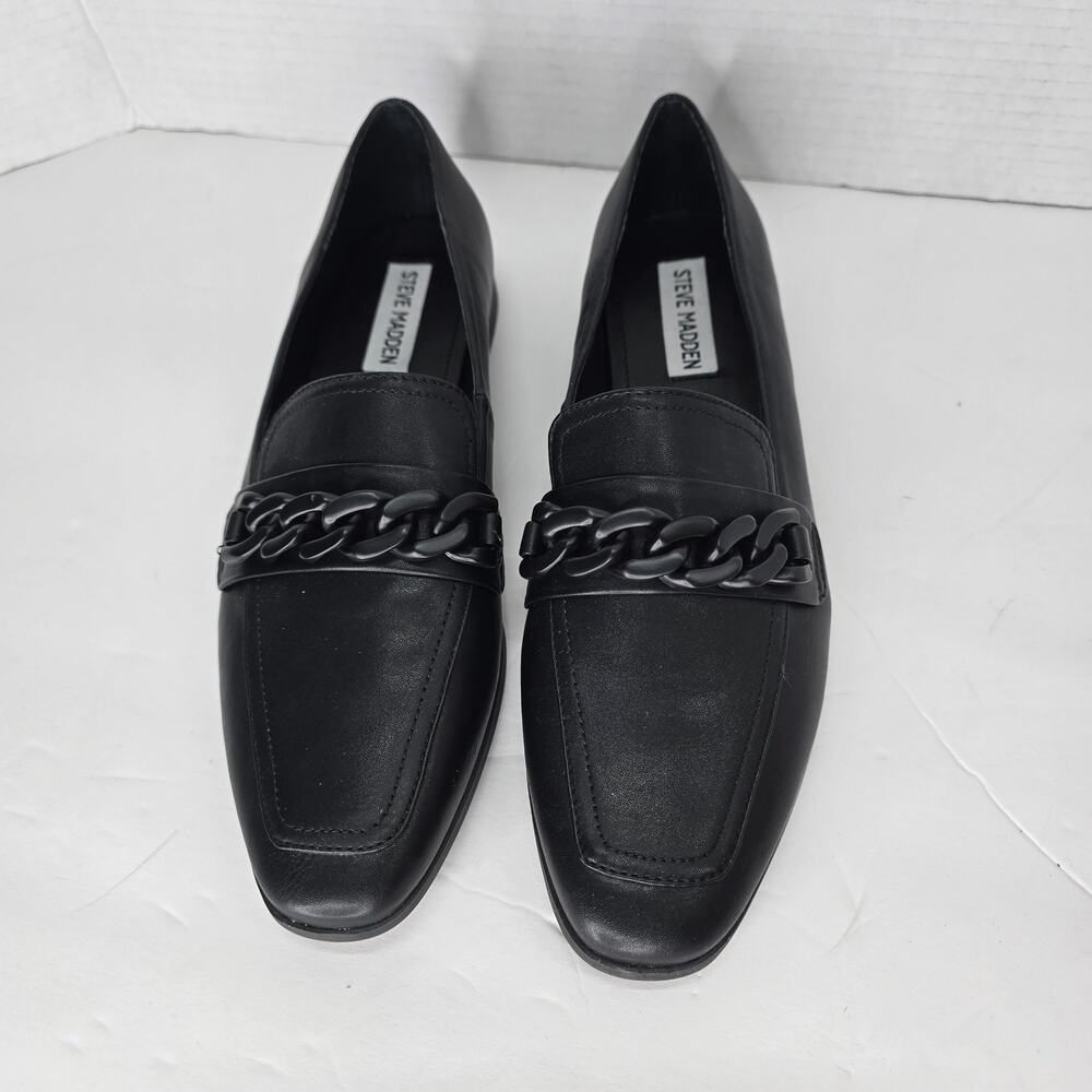 STEVE MADDEN RILYNN CHAIN LOAFER, SIZE 8.5, NEW